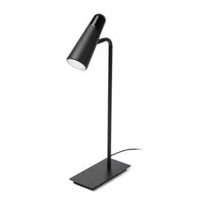 Lampe de table en aluminium LED intégré noir mat CAYZAC