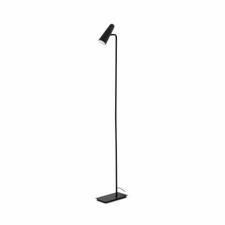 Lampe de sol en aluminium LED intégré noir mat GRAZAC