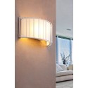 Lampe murale en acier E27 blanc mat MALIGNY