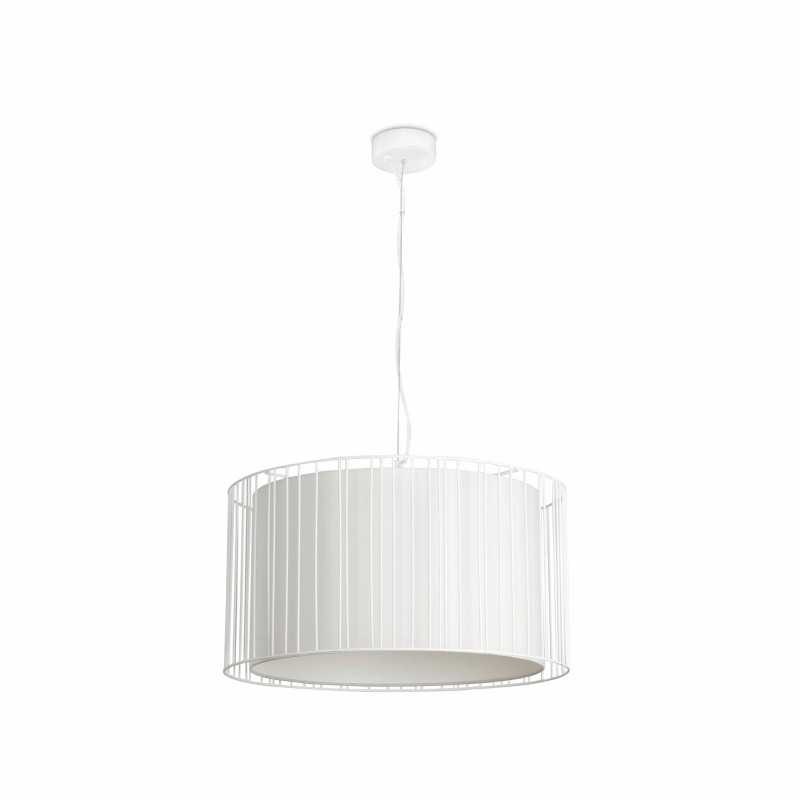 Lampe de plafond en acier E27 blanc mat BEAUJEU