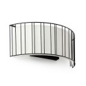 Lampe murale en acier E27 noir mat JUSSAS
