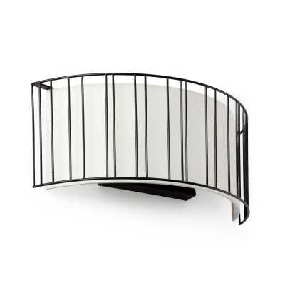 Lampe murale en acier E27 noir mat JUSSAS