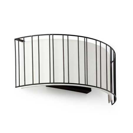 Lampe murale en acier E27 noir mat JUSSAS