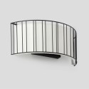 Lampe murale en acier E27 noir mat JUSSAS