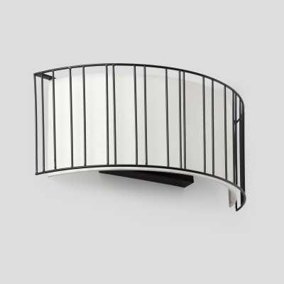 Lampe murale en acier E27 noir mat JUSSAS