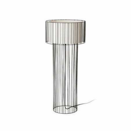 Lampe de sol en acier E27 noir mat réf. 29312