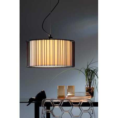 Lampe de plafond en acier E27 noir mat GEMAGES