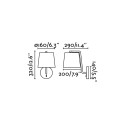 Lampe murale en acier E27 blanc mat MOIRON