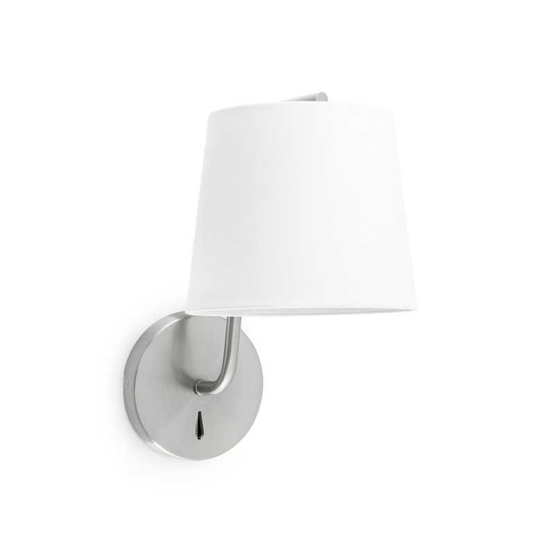 Lampe murale en acier E27 acier mat PLIEUX