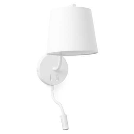 Lampe murale en acier E27 blanc mat AVILLEY
