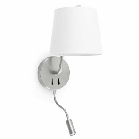 Lampe murale en acier E27 acier mat LONGRE