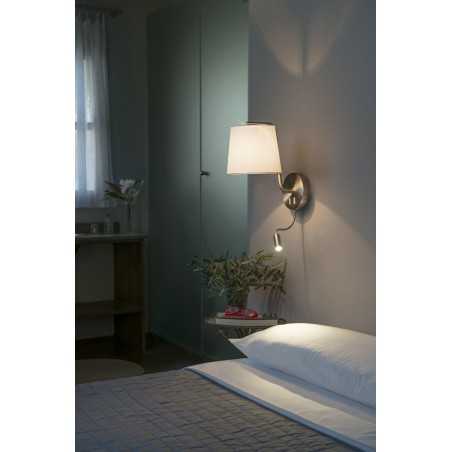 Lampe murale en acier E27 acier mat LONGRE