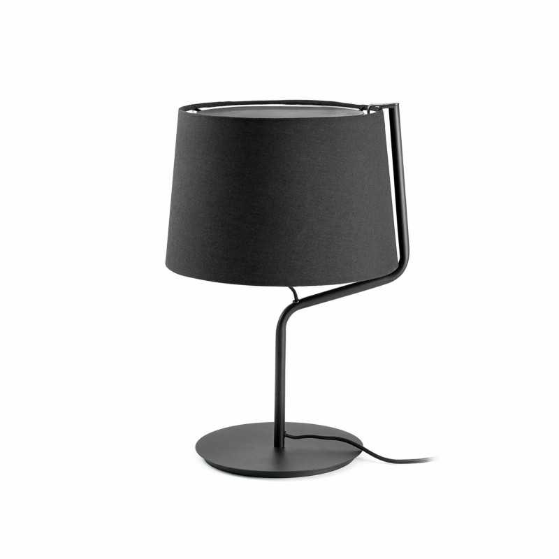 Lampe de table en acier E27 noir mat ERCHEU