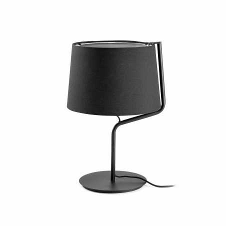 Lampe de table en acier E27 noir mat ERCHEU