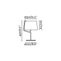 Lampe de table en acier E27 noir mat ERCHEU