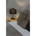 Lampe de table en acier E27 noir mat ERCHEU