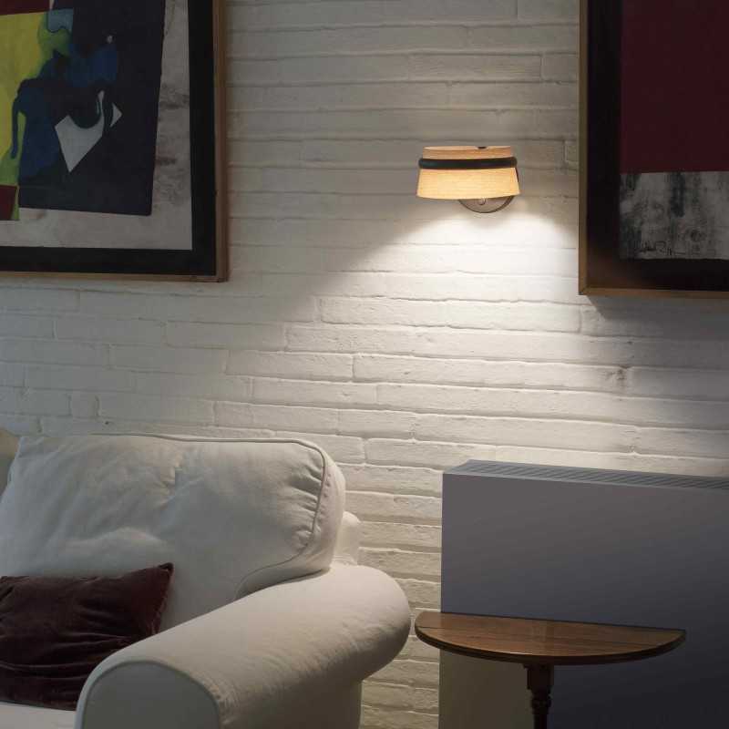 Lampe murale en acier LED intégré noir mat MAROLS