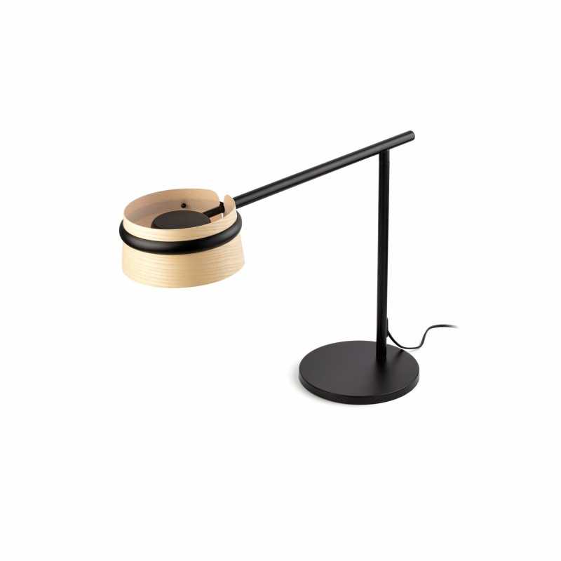 Lampe de table en acier LED intégré noir mat DIVION
