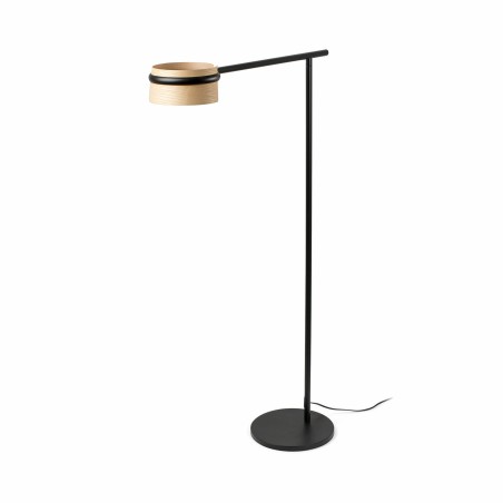 Lampe de sol en acier LED intégré noir mat CUTTING