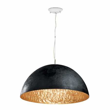 Lampe plafond en fibre de verre E27 noir COUDRON