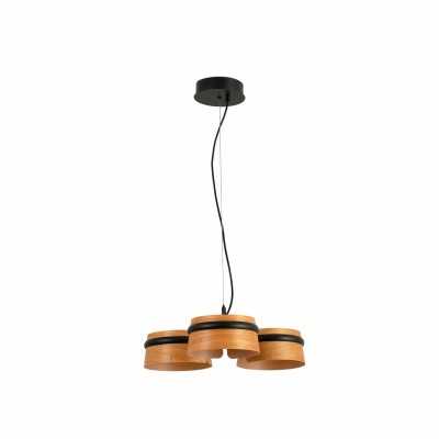 Lampe de plafond en acier LED intégré noir mat OUTREAU