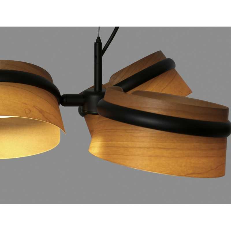 Lampe de plafond en acier LED intégré noir mat OUTREAU