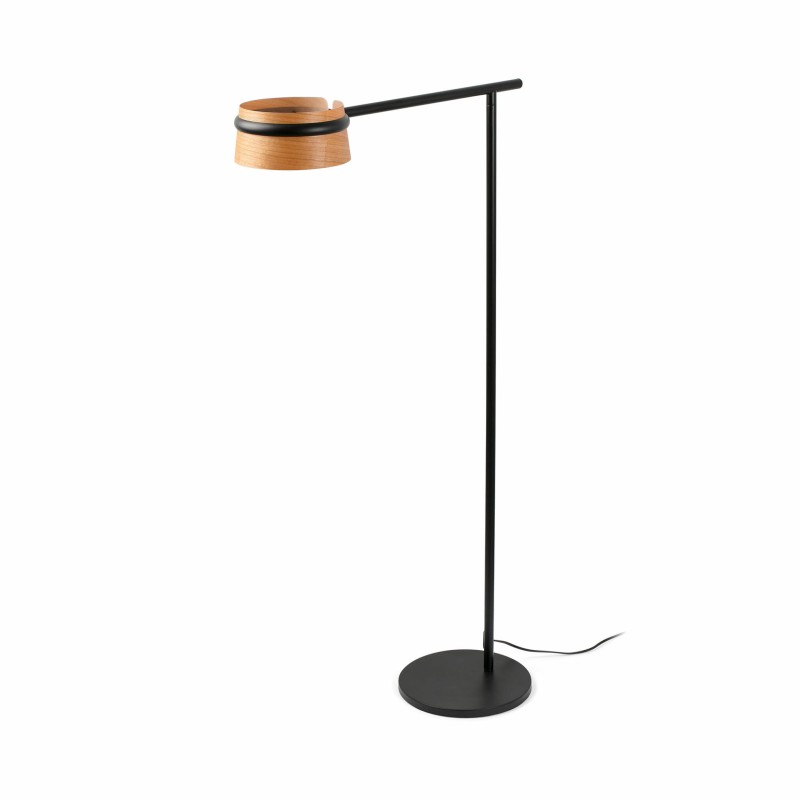 Lampe de sol en acier LED intégré noir mat LAGEON