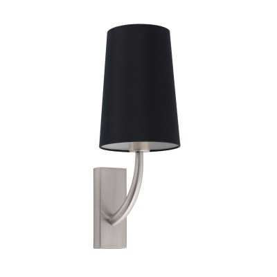 Lampe murale en acier E27 acier mat FOGATA