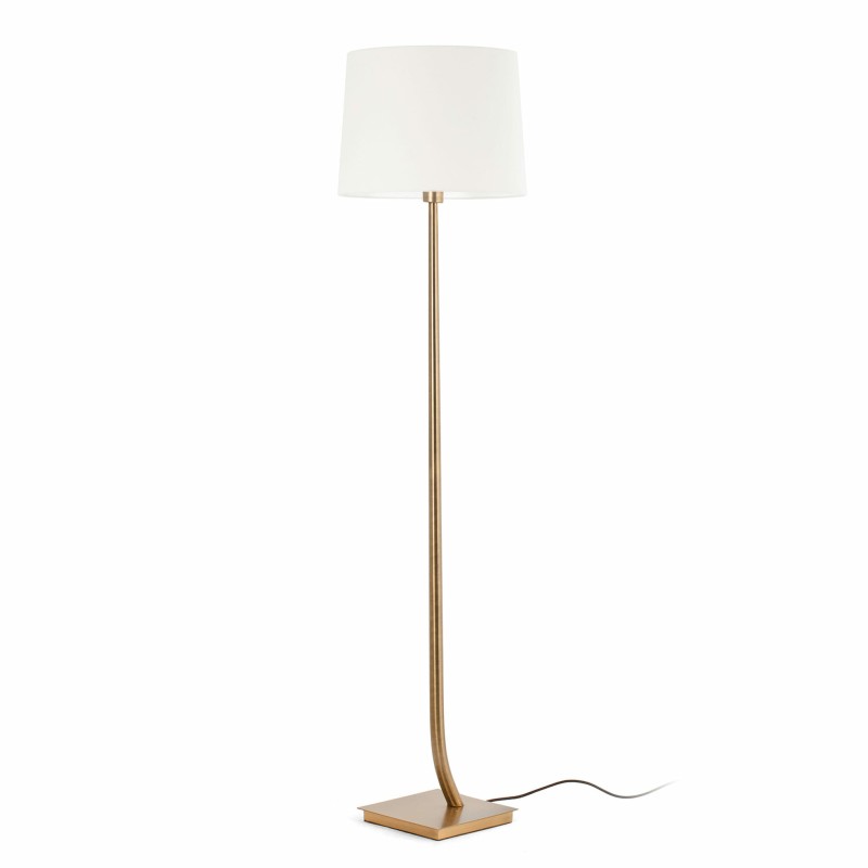 Lampe de sol en acier E27 oro antiguo VARAIZE