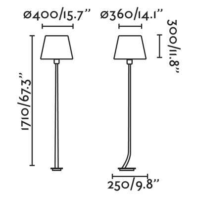 Lampe de sol en acier E27 oro antiguo VARAIZE