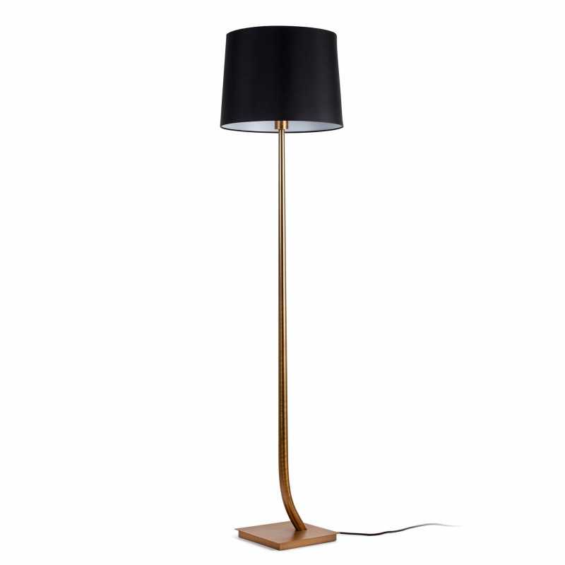 Lampe de sol en acier E27 oro antiguo FAUBEC