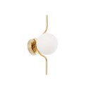 Lampe murale en acier LED intégré doré brillant MALNOCE