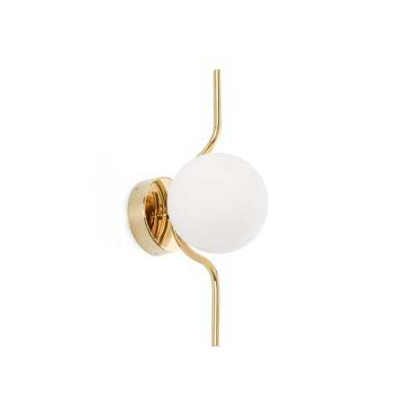 Lampe murale en acier LED intégré doré brillant MALNOCE
