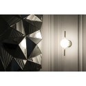 Lampe murale en acier LED intégré doré brillant MALNOCE