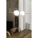 Lampe plafond en acier LED intégré doré brillant LABETS