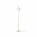 Lampe de sol en acier LED intégré doré brillant WALBACH