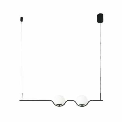 Lampe plafond en acier LED intégré noir mat BIARNE