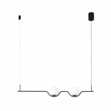 Lampe plafond en acier LED intégré noir mat BIARNE