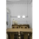 Lampe plafond en acier LED intégré noir mat BIARNE