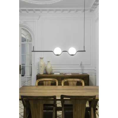 Lampe plafond en acier LED intégré noir mat BIARNE
