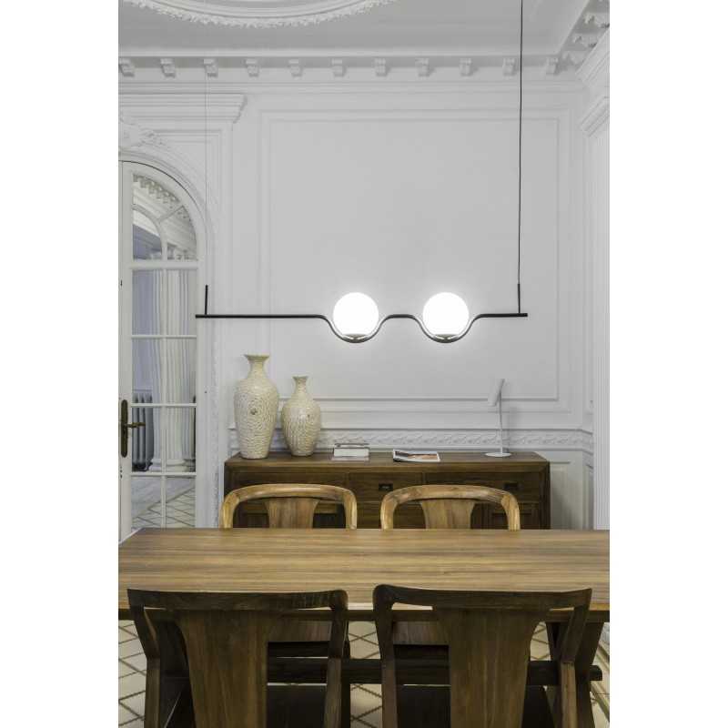 Lampe plafond en acier LED intégré noir mat BIARNE