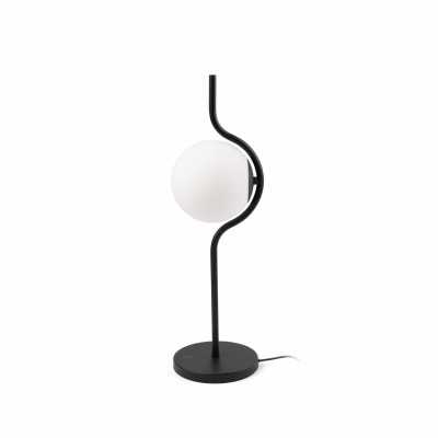 Lampe de table en acier LED intégré noir mat ETAULE