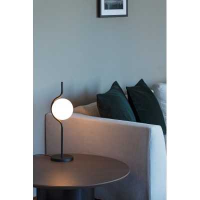 Lampe de table en acier LED intégré noir mat ETAULE