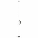 Lampe de sol en acier LED intégré noir mat LHOMOND