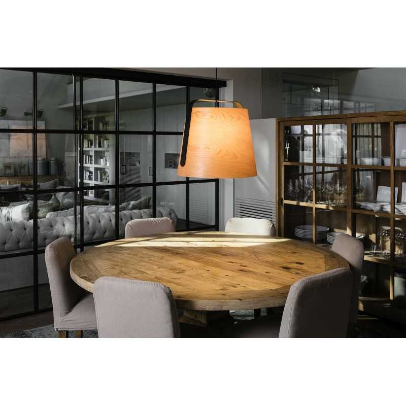 Lampe de plafond en acier E27 noir mat FUVEAU