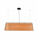 Lampe de plafond en acier E27 couleur bois CRANÇOT