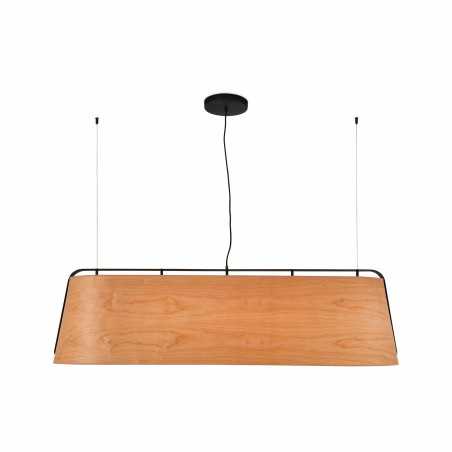 Lampe de plafond en acier E27 couleur bois CRANÇOT