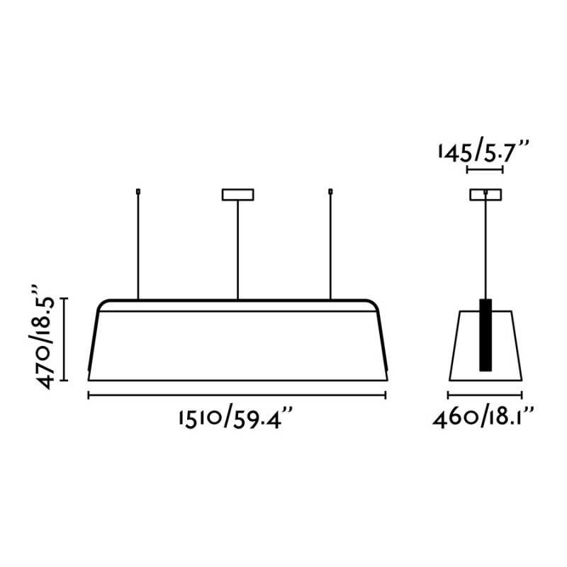 Lampe de plafond en acier E27 couleur bois CRANÇOT