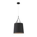 Lampe de plafond en acier E27 noir mat FOISSAC
