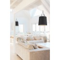 Lampe de plafond en acier E27 noir mat FOISSAC